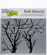 🍃 the tcw6x6-251 template 6"x6", reversed branches - crafter's workshop logo