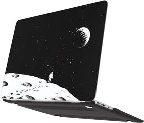 img 2 attached to 🚀 Astronaut 2 MacBook Air 11 Inch Case A1370/A1465 - Durable Plastic Coated Hard Shell Cover with Keyboard Cover, AOGGY-Compatible