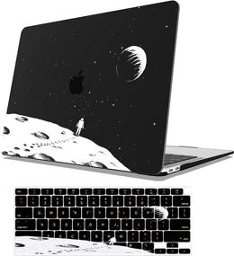 img 4 attached to 🚀 Astronaut 2 MacBook Air 11 Inch Case A1370/A1465 - Durable Plastic Coated Hard Shell Cover with Keyboard Cover, AOGGY-Compatible