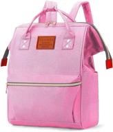 🎒 tzowla college school travel daypack backpack purse for women & men - light weight mini bag fits 13.3" computer - pink logo