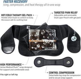 img 1 attached to 🩹 ActiveWrap Hip Ice Pack Wrap - Hot & Cold Therapy for Hip Replacement & Pelvic Pain Relief - One Size, with Reusable Packs