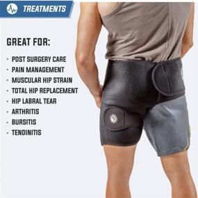 img 3 attached to 🩹 ActiveWrap Hip Ice Pack Wrap - Hot & Cold Therapy for Hip Replacement & Pelvic Pain Relief - One Size, with Reusable Packs