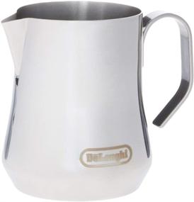 img 4 attached to ☕ De'Longhi 12 oz Stainless Steel Milk Frothing Pitcher for Espresso Machine, Barista Tool for Coffee Cappuccino Latte Art, DLSC0