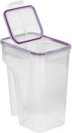 📦 snapware airtight 22.8-cup purple rectangular food storage container with fliptop lid logo