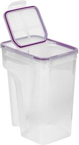 img 1 attached to 📦 Snapware Airtight 22.8-Cup Purple Rectangular Food Storage Container with Fliptop Lid