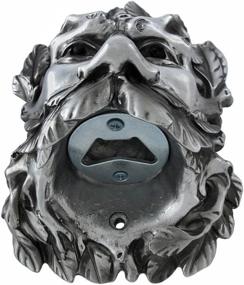 img 1 attached to 🍀 Celtic Greenman Wall Mounted Bottle Opener with Eye-Catching Bronze Finish