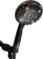 🚿 aquarius mist handheld shower head with extra long hose - high pressure spa grade hand held showerhead wand with 6 spray settings – adjustable mount holder and teflon tape (oil rubbed bronze) logo