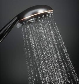 img 2 attached to 🚿 Aquarius Mist Handheld Shower Head With Extra Long Hose - High Pressure Spa Grade Hand Held Showerhead Wand with 6 Spray Settings – Adjustable Mount Holder and Teflon Tape (Oil Rubbed Bronze)