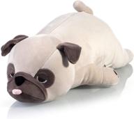 🐶 pug plush toy - soft animal plush pillow, 20-inch stuffed toy for kids, boys, and girls logo