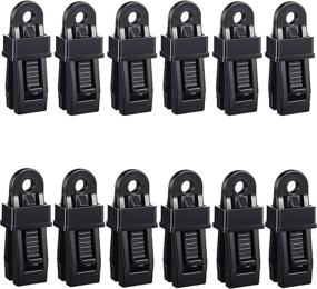 img 4 attached to 🔒 12-Piece Set of Tarp Clamp Clips - Awning, Trap, and Tent Clips for Camping, Outdoors, Farming, and Garden - Tighten, Lock, and Grip