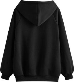 img 3 attached to SheIn Womens Crewneck Sweatshirt Pullover Outdoor Recreation for Hiking & Outdoor Recreation Clothing