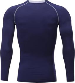img 2 attached to Nooz Compression Baselayer Sleeve Shirts Sports & Fitness in Australian Rules Football