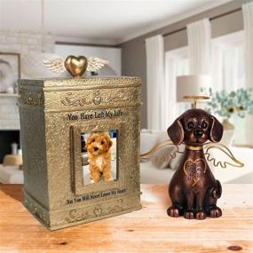 img 1 attached to 🐾 Pet Lovers Stuff | Pet Urn for Dogs or Cats Ashes | Memorial Cremation Box with Picture | Perfect Urns to Honor your Pets: Dog, Cat, Guinea Pig, Rabbit