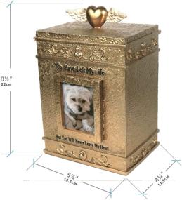 img 2 attached to 🐾 Pet Lovers Stuff | Pet Urn for Dogs or Cats Ashes | Memorial Cremation Box with Picture | Perfect Urns to Honor your Pets: Dog, Cat, Guinea Pig, Rabbit