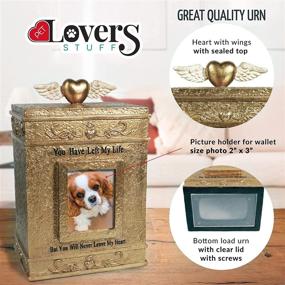 img 3 attached to 🐾 Pet Lovers Stuff | Pet Urn for Dogs or Cats Ashes | Memorial Cremation Box with Picture | Perfect Urns to Honor your Pets: Dog, Cat, Guinea Pig, Rabbit