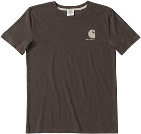img 3 attached to Durable and Stylish: Carhartt Boys' Graphic Short Sleeve Tee T-Shirt for Every Adventure