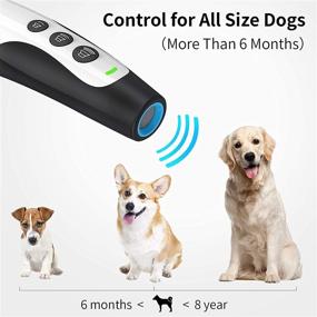 img 3 attached to 🐶 Rechargeable NLUS Ultrasonic Dog Bark Deterrent - 3 Frequency No Bark Control Devices with 16.5 Ft Range - Effective Dog Whistle to Stop Barking