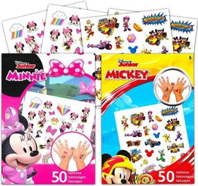 img 3 attached to Disney Mickey Mouse and Minnie Mouse Temporary Tattoos Party Favors Pack: 50 Minnie & 50 Mickey Tattoos for Kids!