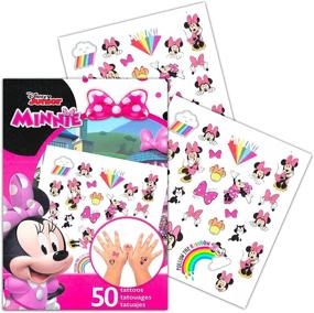 img 2 attached to Disney Mickey Mouse and Minnie Mouse Temporary Tattoos Party Favors Pack: 50 Minnie & 50 Mickey Tattoos for Kids!