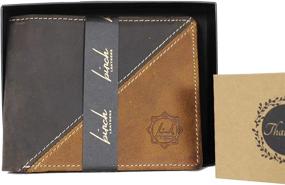img 2 attached to 💼 Hunter Leather Bi-Fold Wallet: Timeless Classic Design