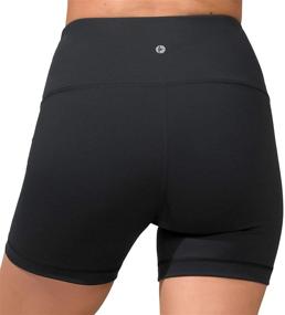 img 1 attached to 👖 90 Degree By Reflex High Waist Power Flex Yoga Shorts - Tummy Control Biker Shorts 2 Pack for Women: Ultimate Comfort and Style