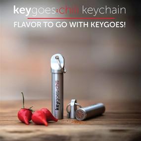 img 1 attached to Keygoes: Chili BBQ PIT BOYS Special Edition Keychain with Super Strong Chili Powder - Stainless Steel Gadget with 4 Refills Included – Perfect Gift Item