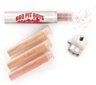 keygoes: chili bbq pit boys special edition keychain with super strong chili powder - stainless steel gadget with 4 refills included – perfect gift item логотип