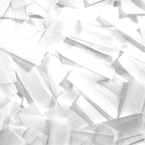 img 4 attached to Ultimate Confetti: Биоразлагаемые белые бумажные конфетти для свадеб, мероприятий, клубов и конфетти машин - Медленно падает и идеально подходит для празднования