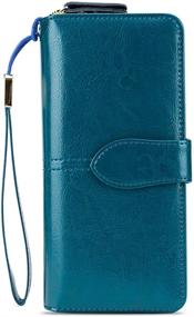 img 4 attached to Genuine Capacity Women's Handbags & Wallets by HOLYBIRD: Wristlet Edition