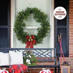 img 3 attached to 🎄 Giant Suction Christmas Wreath Hanger Set for Glass Front Door - Hang Large or Heavy Wreaths with Ease on Glass Doors & Windows up to 10 lbs - Heavy Duty Wreath Holders - USA Made