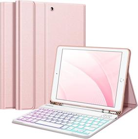 img 4 attached to Fintie Keyboard Case For IPad 9Th / 8Th / 7Th Generation (2021/2020/2019) 10 Tablet Accessories and Bags, Cases & Sleeves