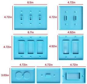 img 2 attached to 🔌 Набор розеток-выключателей с декоративными пластырями из силикона (7 шт)