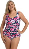 👙 maxine hollywood shirred swimsuit - women's clothing logo