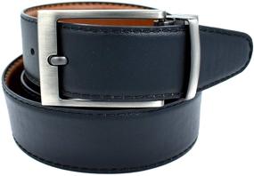 img 2 attached to 👔 Cognac Reversible Bonded Leather Belt - Men's Accessories