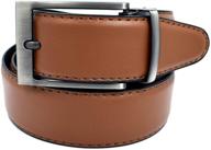 👔 cognac reversible bonded leather belt - men's accessories logo