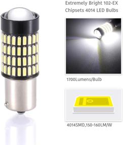 img 2 attached to 💡 LUYED 2 X 1700 Lumens LED Bulbs - Brightest Backup Reverse Lights, Xenon White