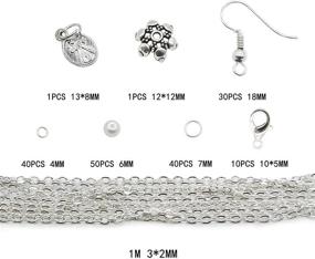 img 3 attached to 📿 Discover the Bountiful TOAOB 163Pcs Jewelry Starter Findings:Set Your Jewelry Making Journey in Motion!