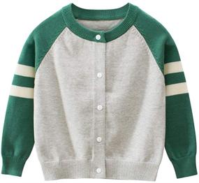 img 4 attached to Vivobiniya Baby Girl Cardigan: Stylish Knit Sweater for Toddler Girls & Boys