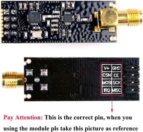 img 2 attached to 📡 MakerFocus 2pcs NRF24L01+PA+LNA Wireless Transceiver RF Transceiver Module 2.4G 1100m with Antenna for Ar duino - Enhanced Signal, Antistatic Foam Compatible