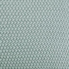 img 1 attached to 🔷 Bree Knit Throw Pillow Cover in Aqua, 12X20 - Casual Oblong Decorative Pillow for Home Décor