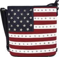 american stripes crossbody concealed shoulder women's handbags & wallets for shoulder bags logo