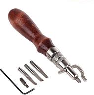 🧵 zly leather craft stitching groover skiving edger beveler leather working tools kit - set of 7pcs logo