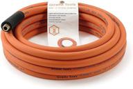 🦒 giraffe 3/8 inch x 25 ft rubber air hose with 1/4 in. mnpt fittings - heavy duty, lightweight compressor hose, 300 psi logo