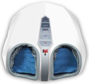 img 4 attached to 👣 Miko Shiatsu Foot Massager Machine: Ultimate Relief for Plantar Fasciitis, Feet Pain, Neuropathy, Tired Muscles - With Heat, Air Compression, Kneading Massage & Rolling Therapy to Improve Circulation