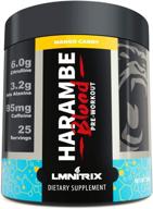 harambe blood preworkout powder for men & women - intense pump and energy supplement - mango candy flavor - 350g logo