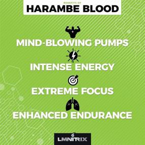 img 3 attached to Harambe Blood Preworkout Powder for Men & Women - Intense Pump and Energy Supplement - Mango Candy Flavor - 350g