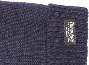 img 1 attached to Stay Warm and Stylish with EEM Knitted Thinsulate Thermal Lining Men's Accessories