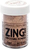 copper glitter embossing powder by american crafts zing! - 1 ounce logo