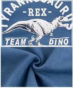 img 1 attached to SUPFANS Dinosaur Sweatshirts Crewneck Pullover Boys' Clothing