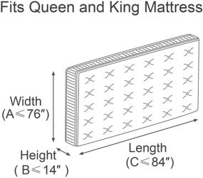 img 2 attached to 🛏️ Convenient ComfortHome 2 Pack Mattress Bag: Ideal for Smooth Moving and Secure Storage of Queen/King Size Mattresses